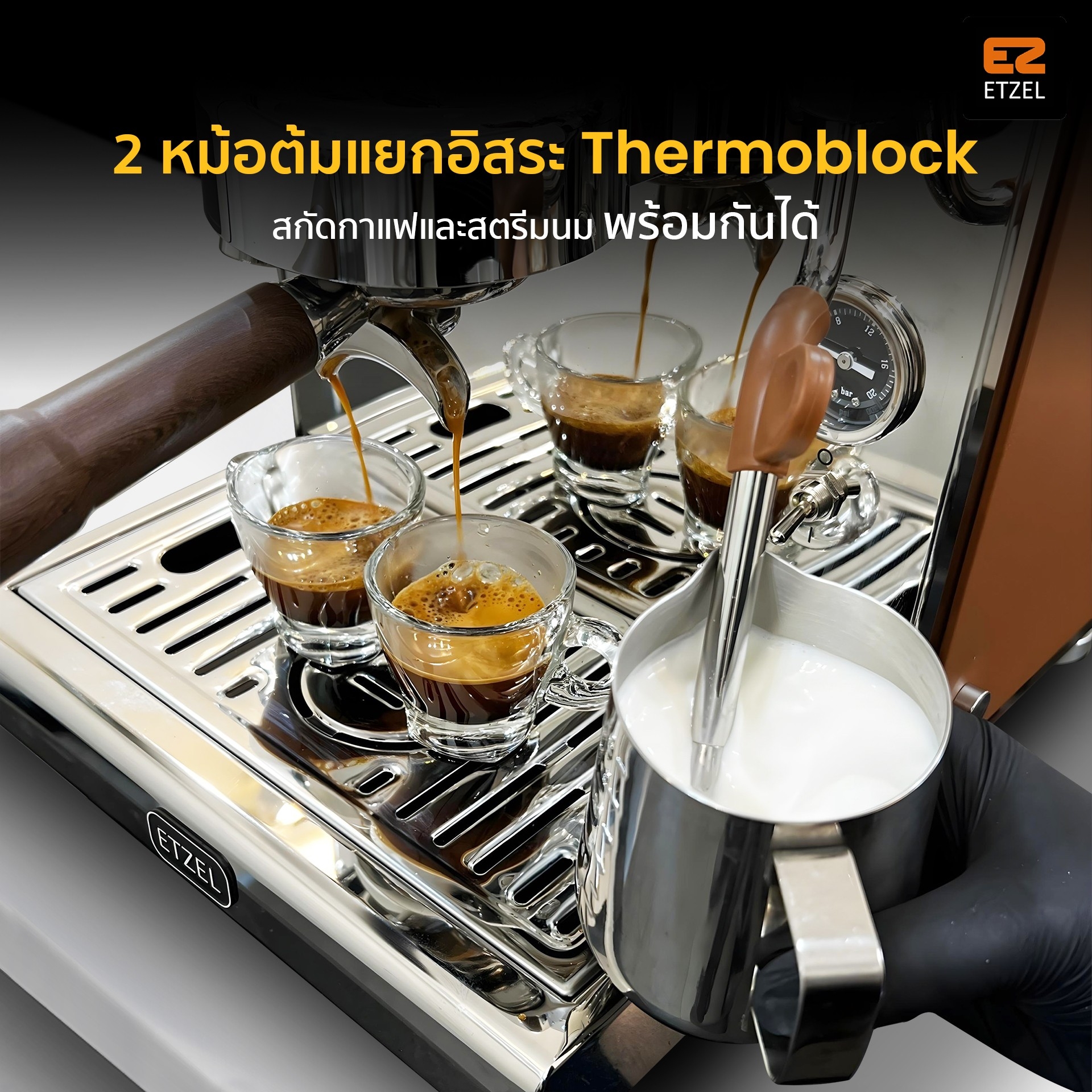 เครื่องชงกาแฟแบบมืออาชีพ ETZEL รุ่น SN8000_3